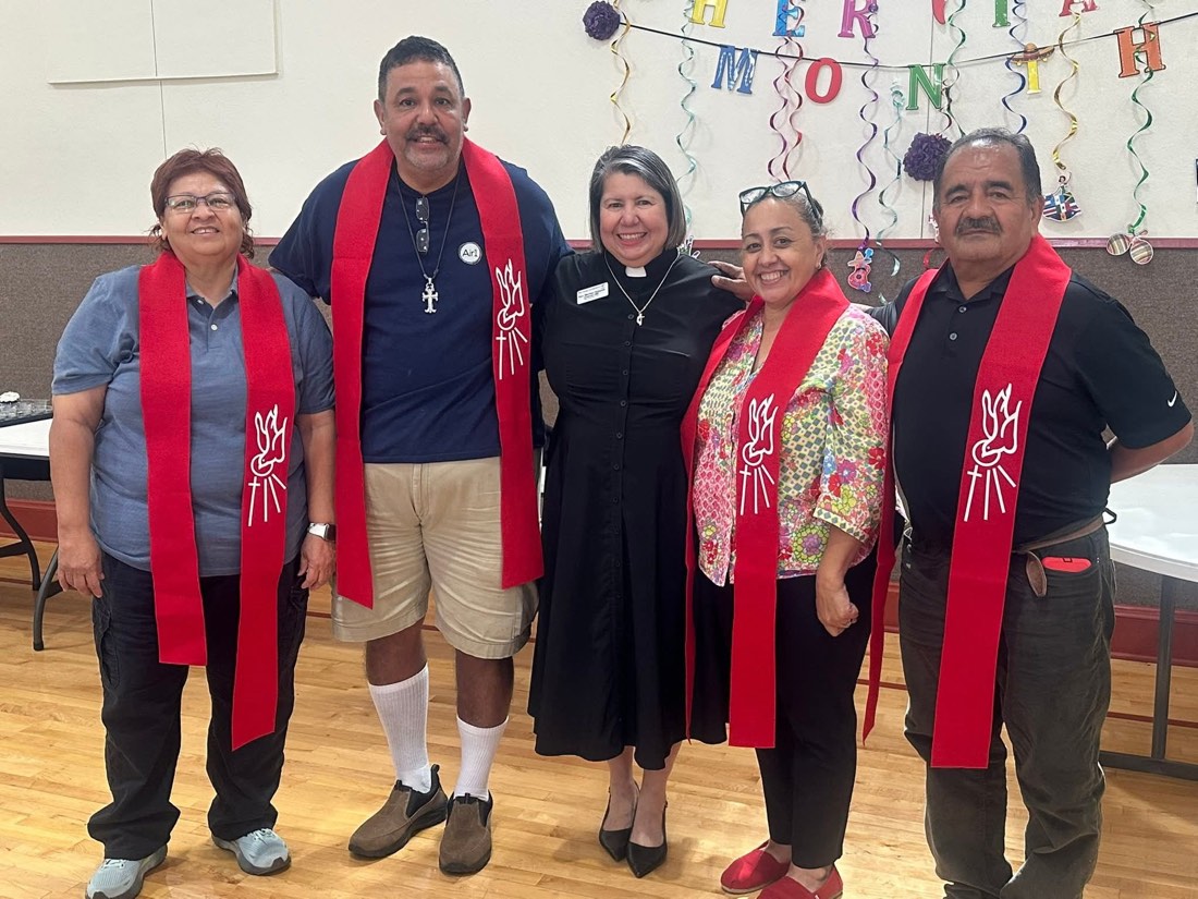 Group of guests gathered for a community celebration